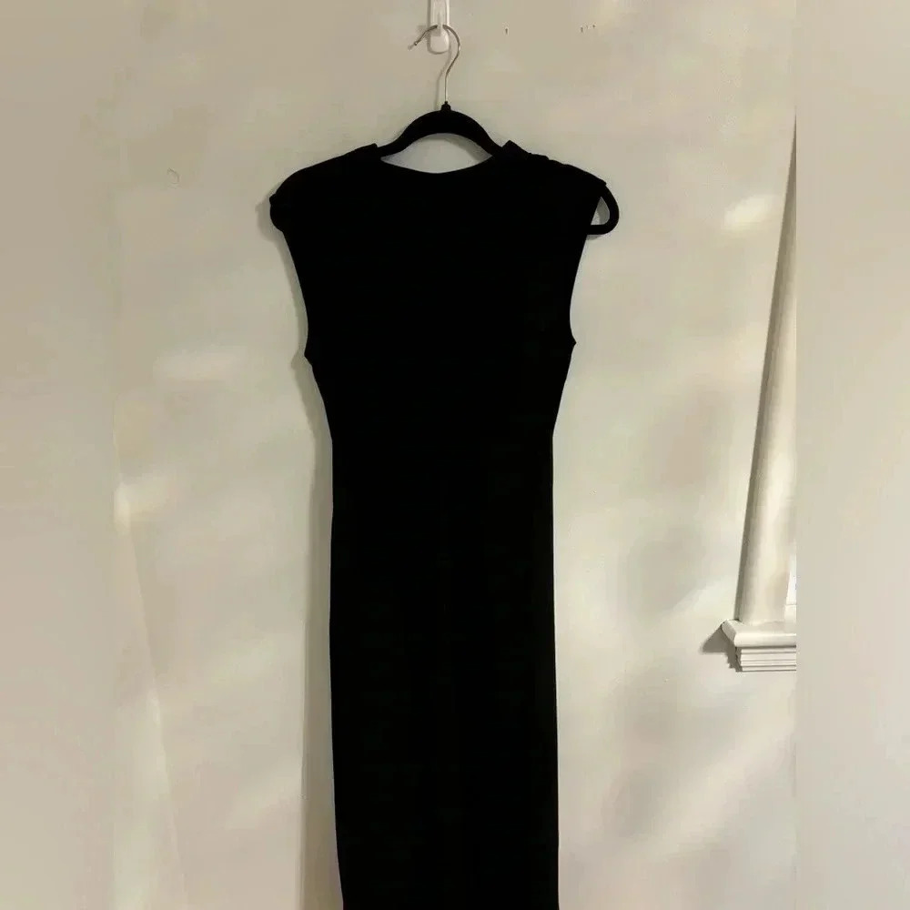 Mango Bow Dress Black NWT - Picture 9 of 9